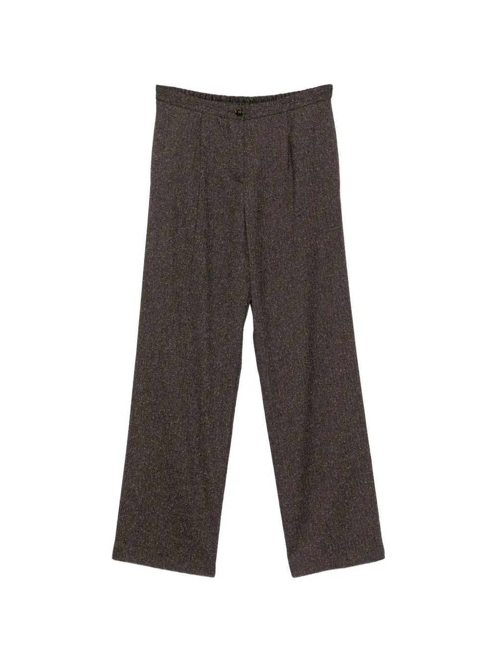 Manuel Ritz mélange pleated trousers Bruin