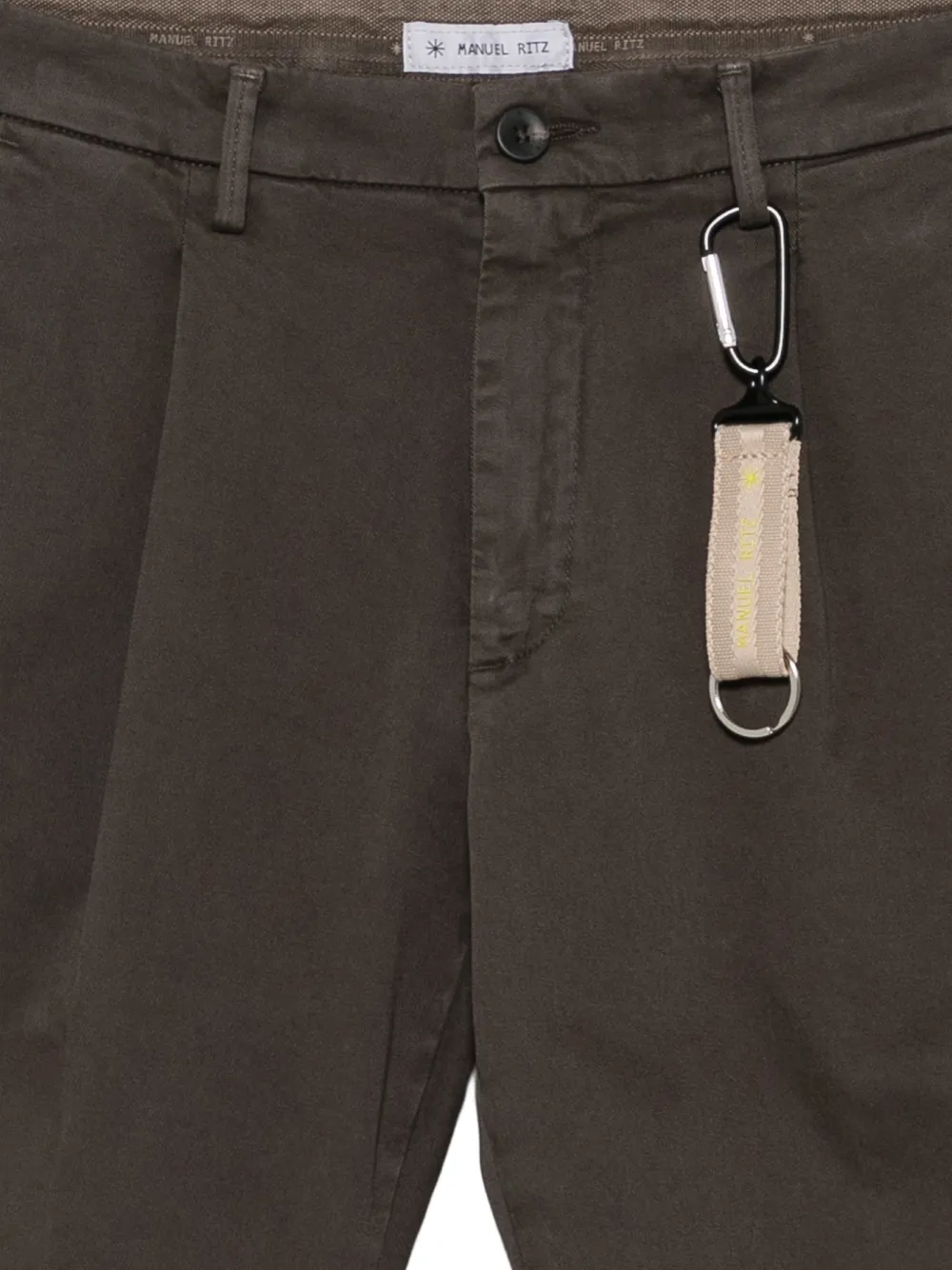 Manuel Ritz pleated trousers Bruin