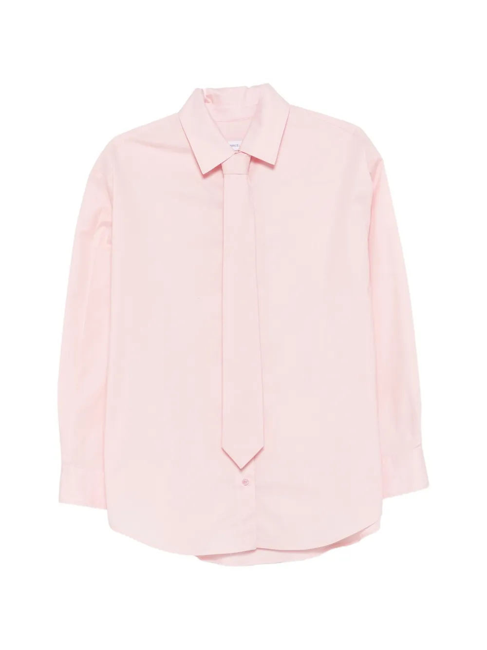 Manuel Ritz Tie-detail Long-sleeve Shirt In Pink