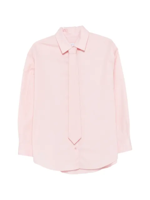 Manuel Ritz tie-detail long-sleeve shirt