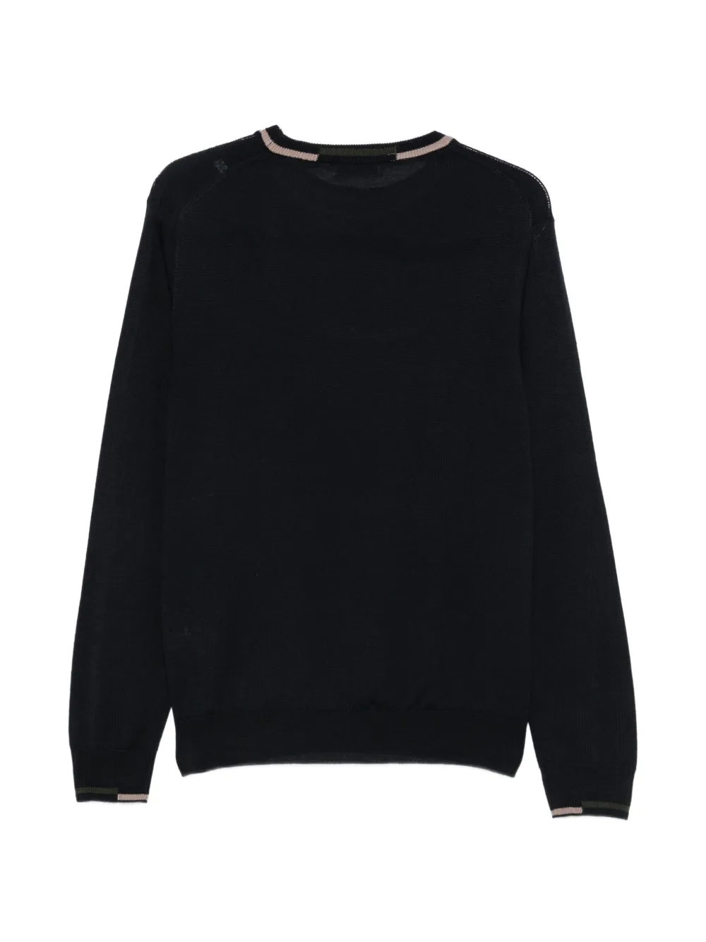 Manuel Ritz contrast-trim wool-blend sweater Zwart