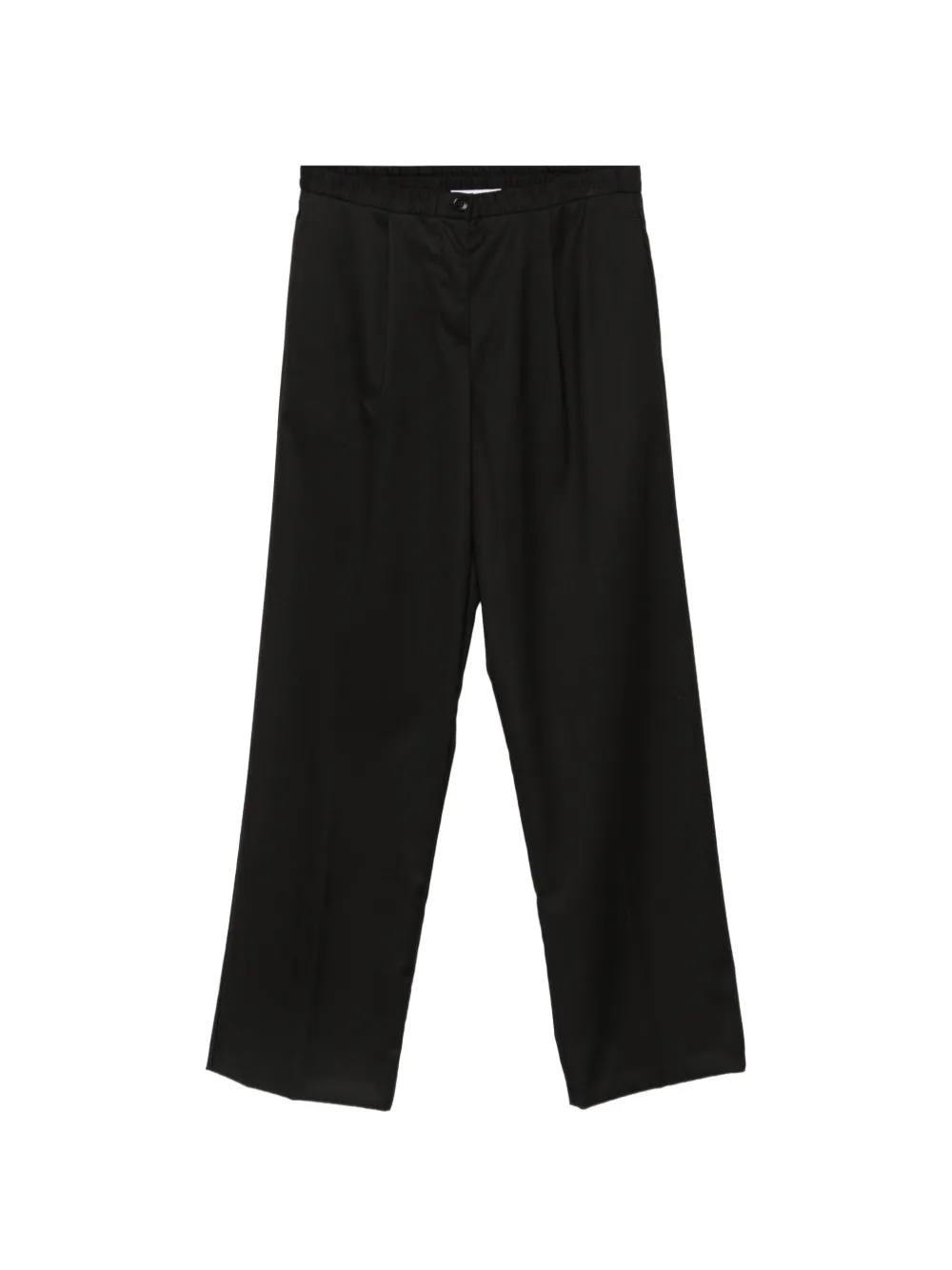 Manuel Ritz pleated elasticated-waistband trousers - Noir Manuel Ritz pleated elasticated-waistband trousers - Noir