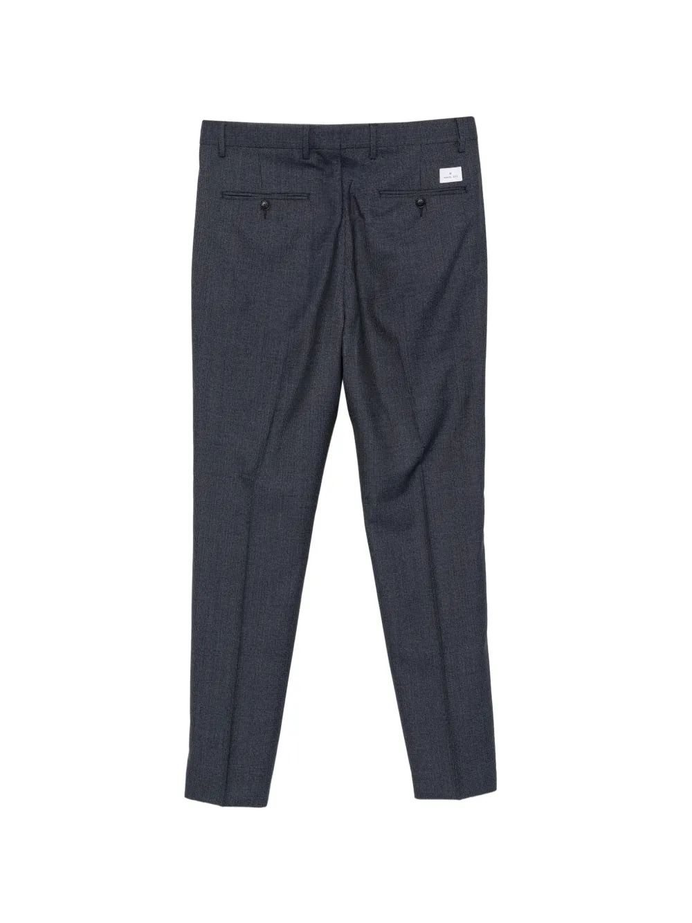 Manuel Ritz houndstooth-pattern pleated trousers Blauw