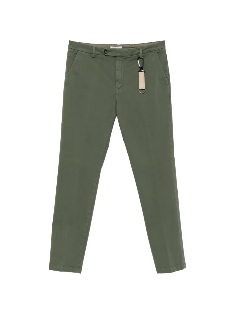 Manuel Ritz Milano slim-fit stretch-cotton trousers | Green | Image 1