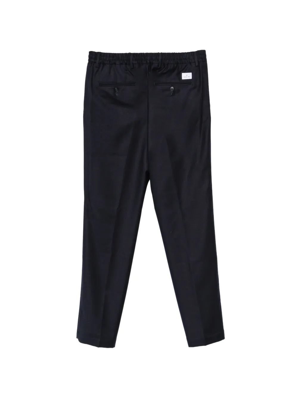 Manuel Ritz drawstring pleated trousers Blauw