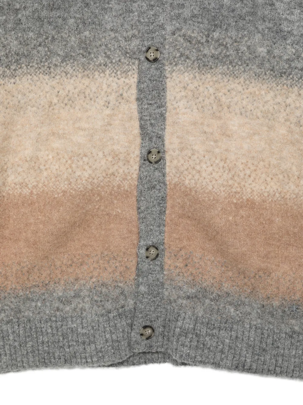 Manuel Ritz striped button-up cardigan Grijs