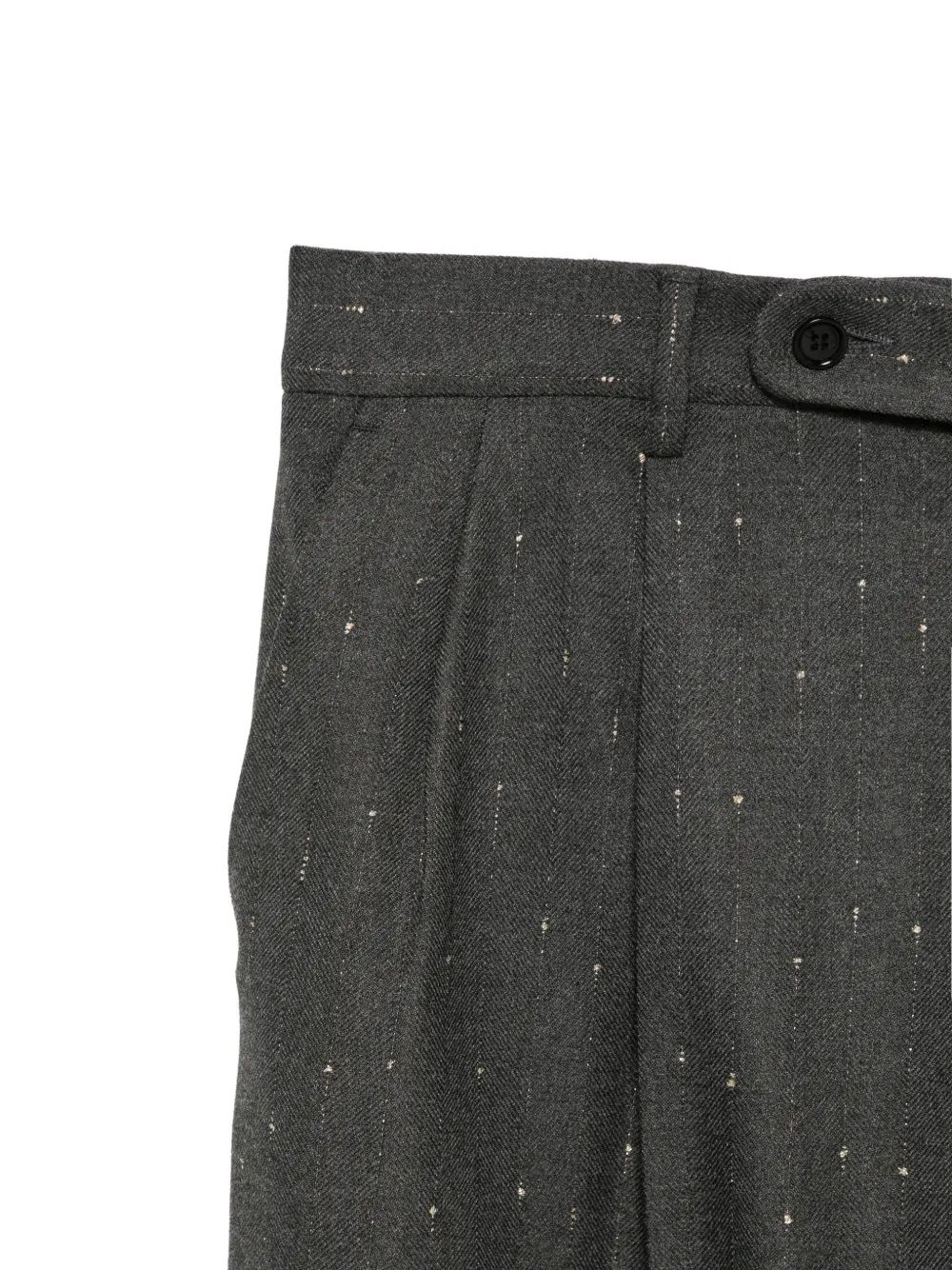 Manuel Ritz pinstriped pleated trousers Grijs