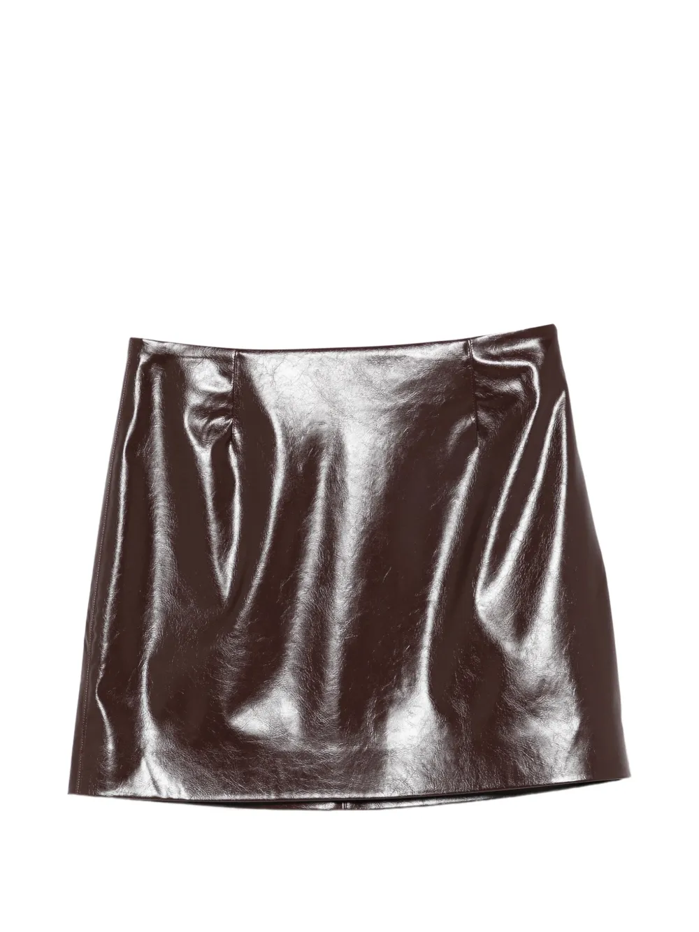 Manuel Ritz high-shine mini skirt Rood
