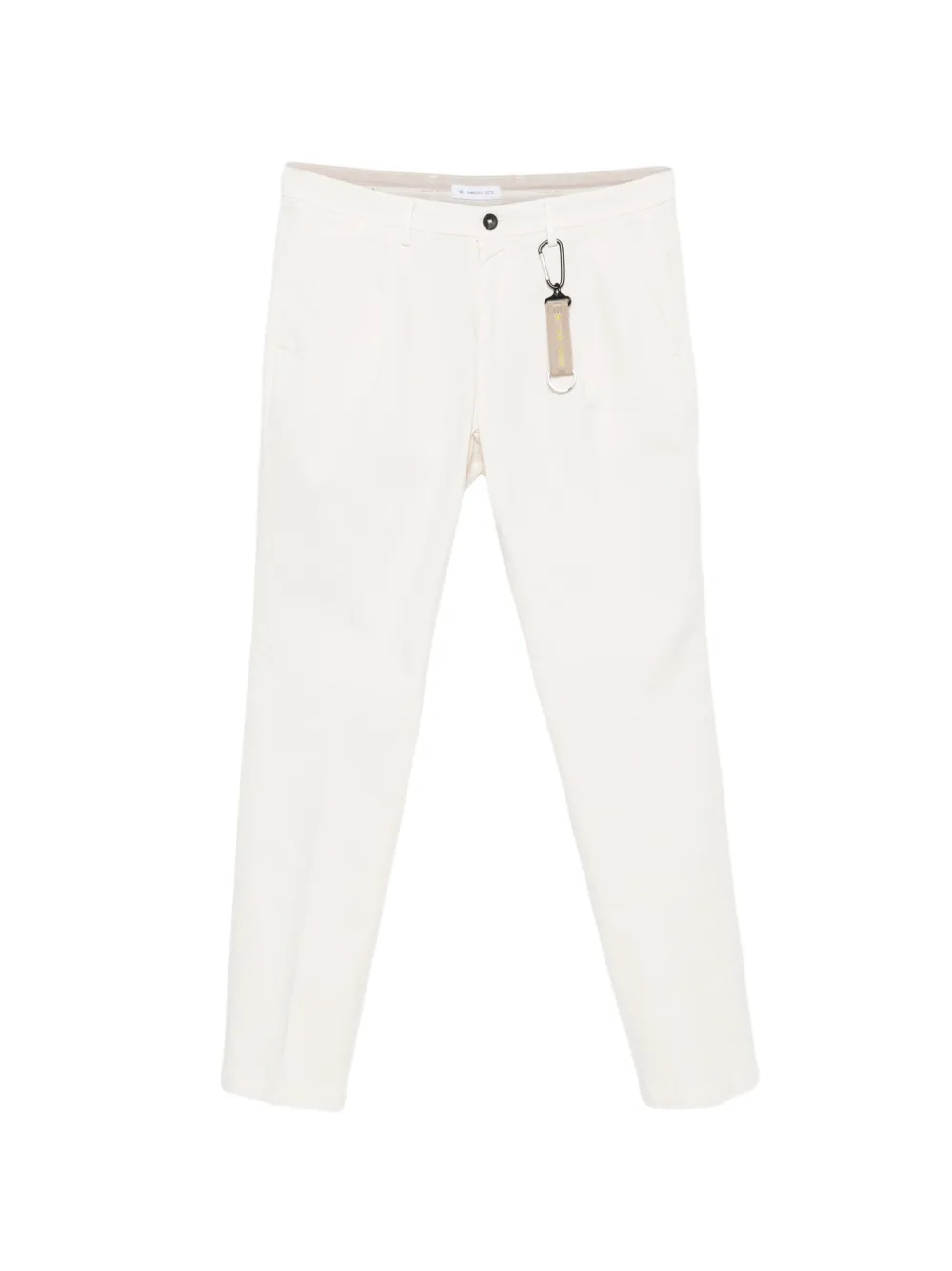 Manuel Ritz pleated twill chinos - Bianco