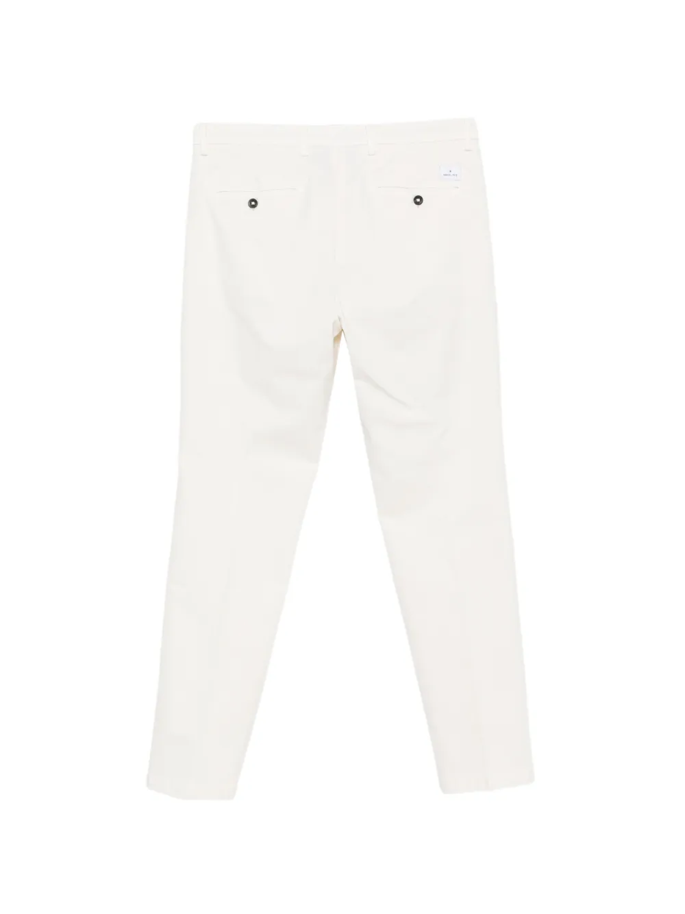 Manuel Ritz pleated twill chinos Wit