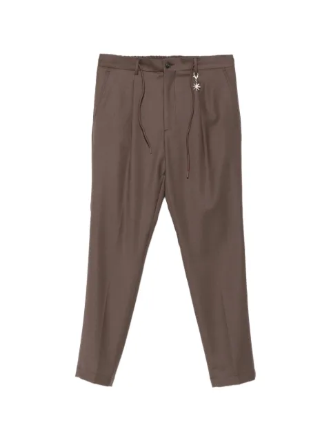 Manuel Ritz Seoul drawstring flannel trousers