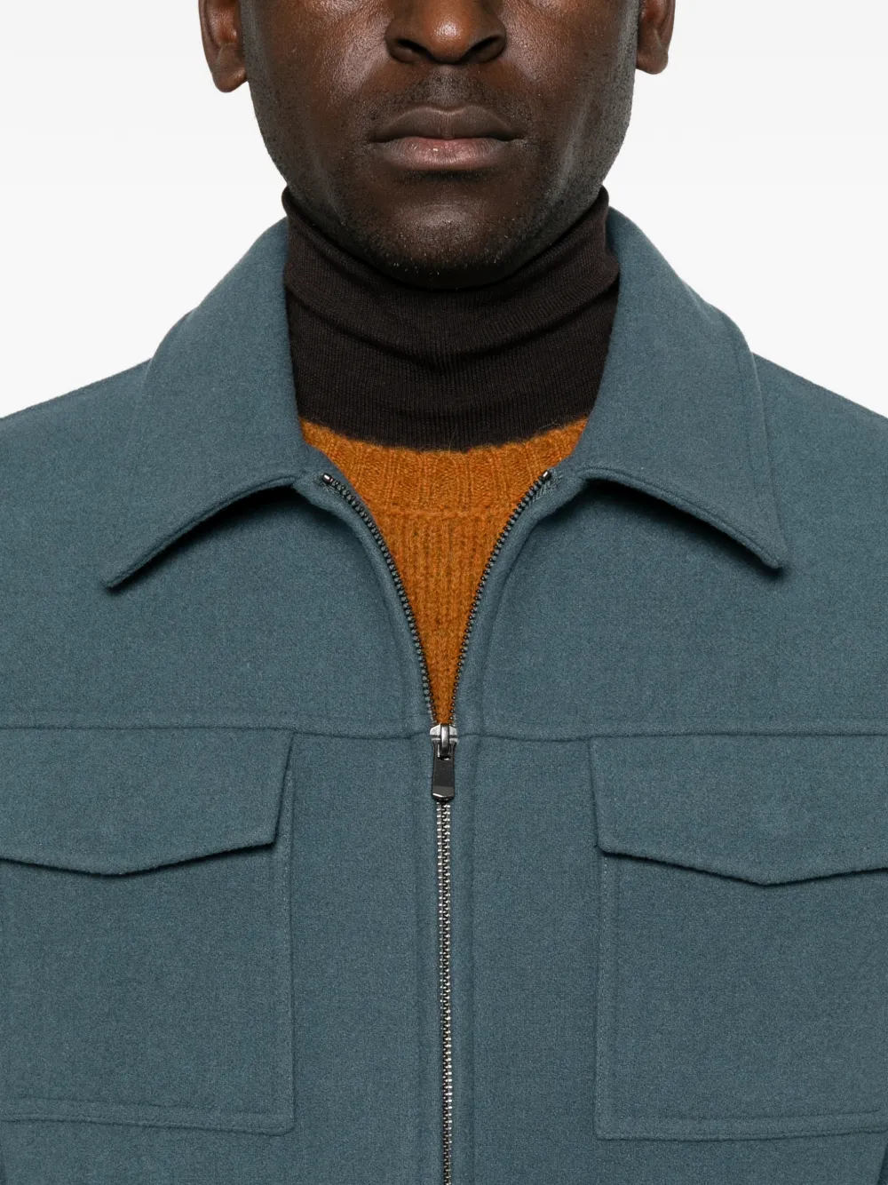 Manuel Ritz Jack met ritsdetail Blauw