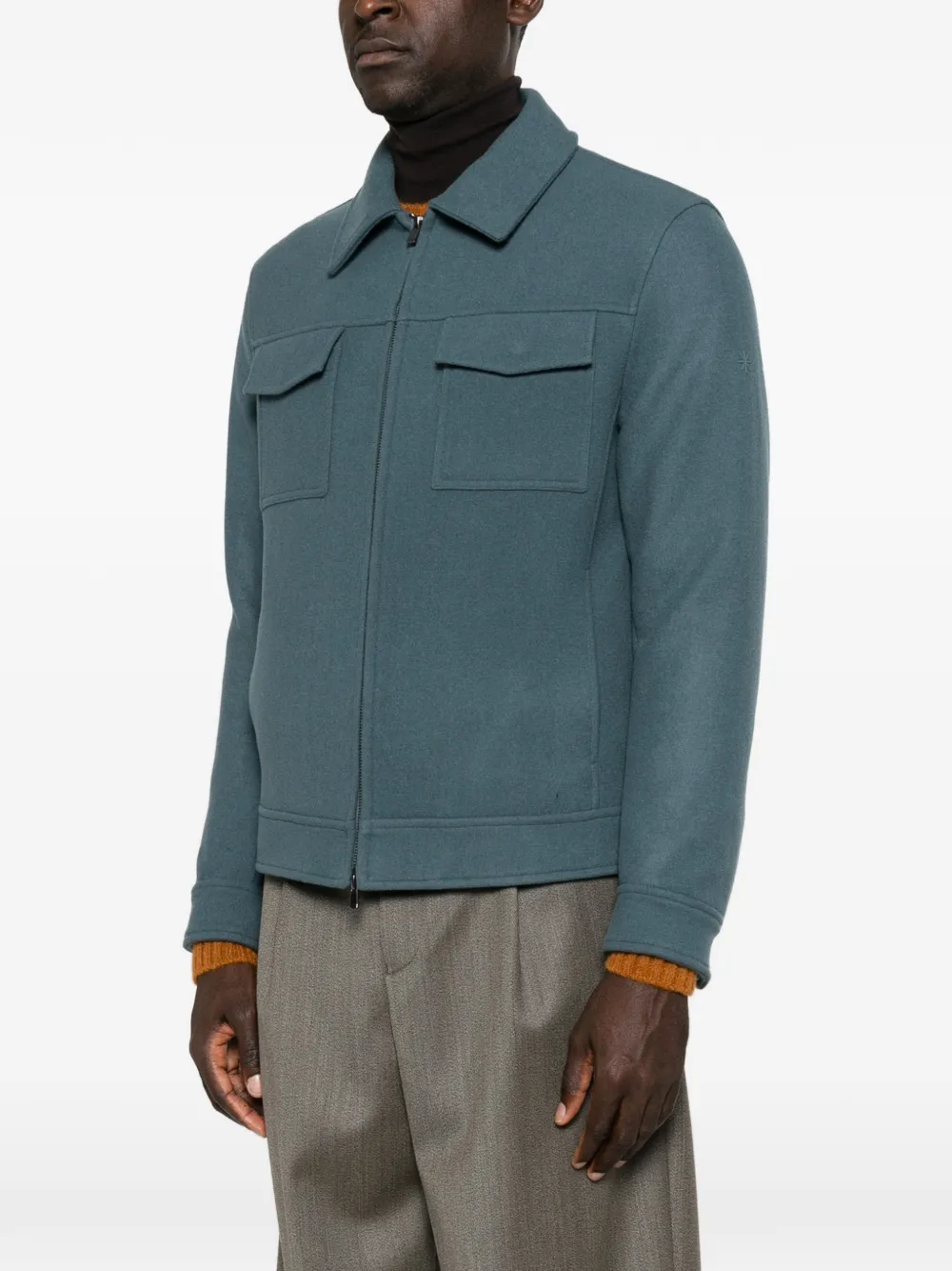 Manuel Ritz Jack met ritsdetail Blauw
