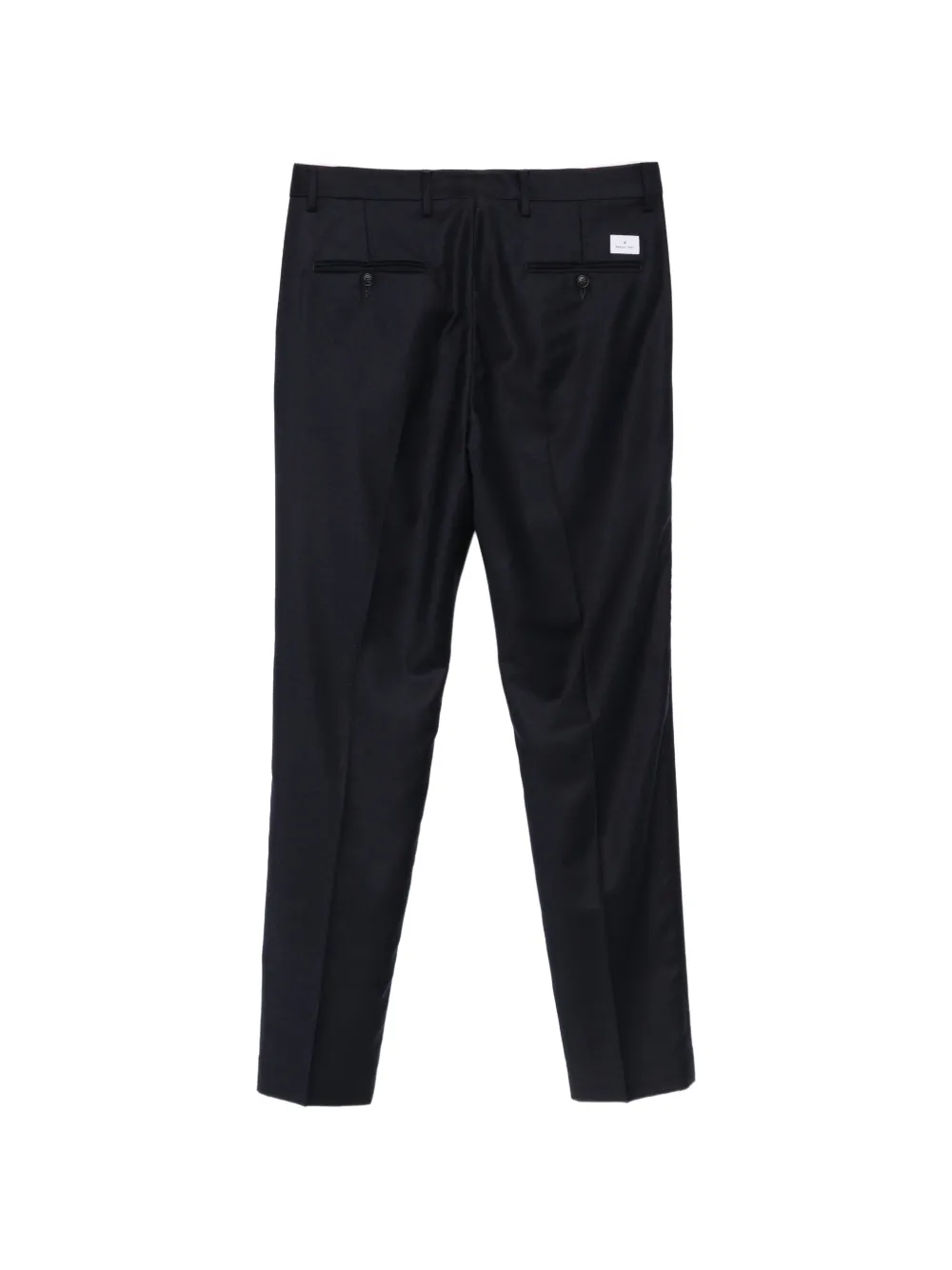Manuel Ritz New York plooibroek van wollen flanel Blauw