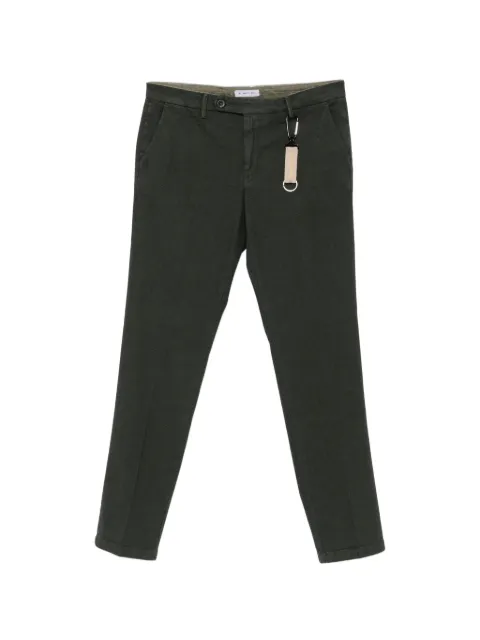 Manuel Ritz Milano micro-pattern slim-fit trousers