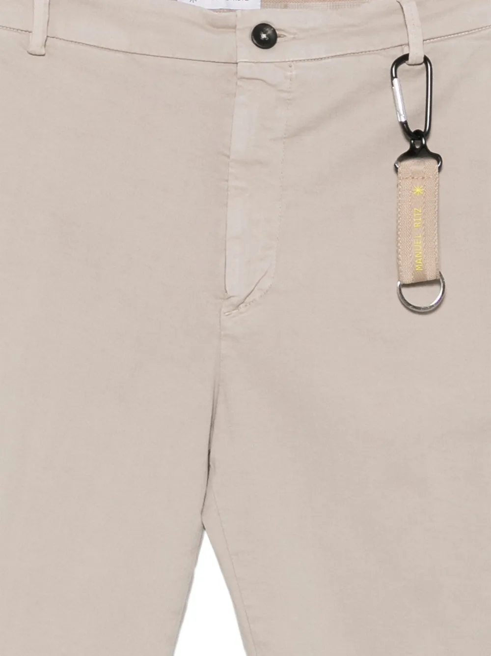 Manuel Ritz Detroit broek van katoenen twill Beige