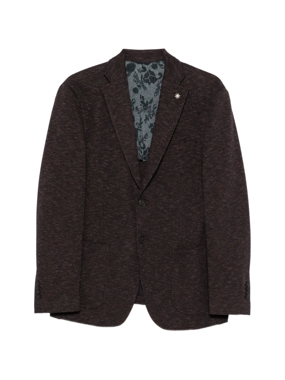 Manuel Ritz micro-patterned blazer | Brown | Image 1