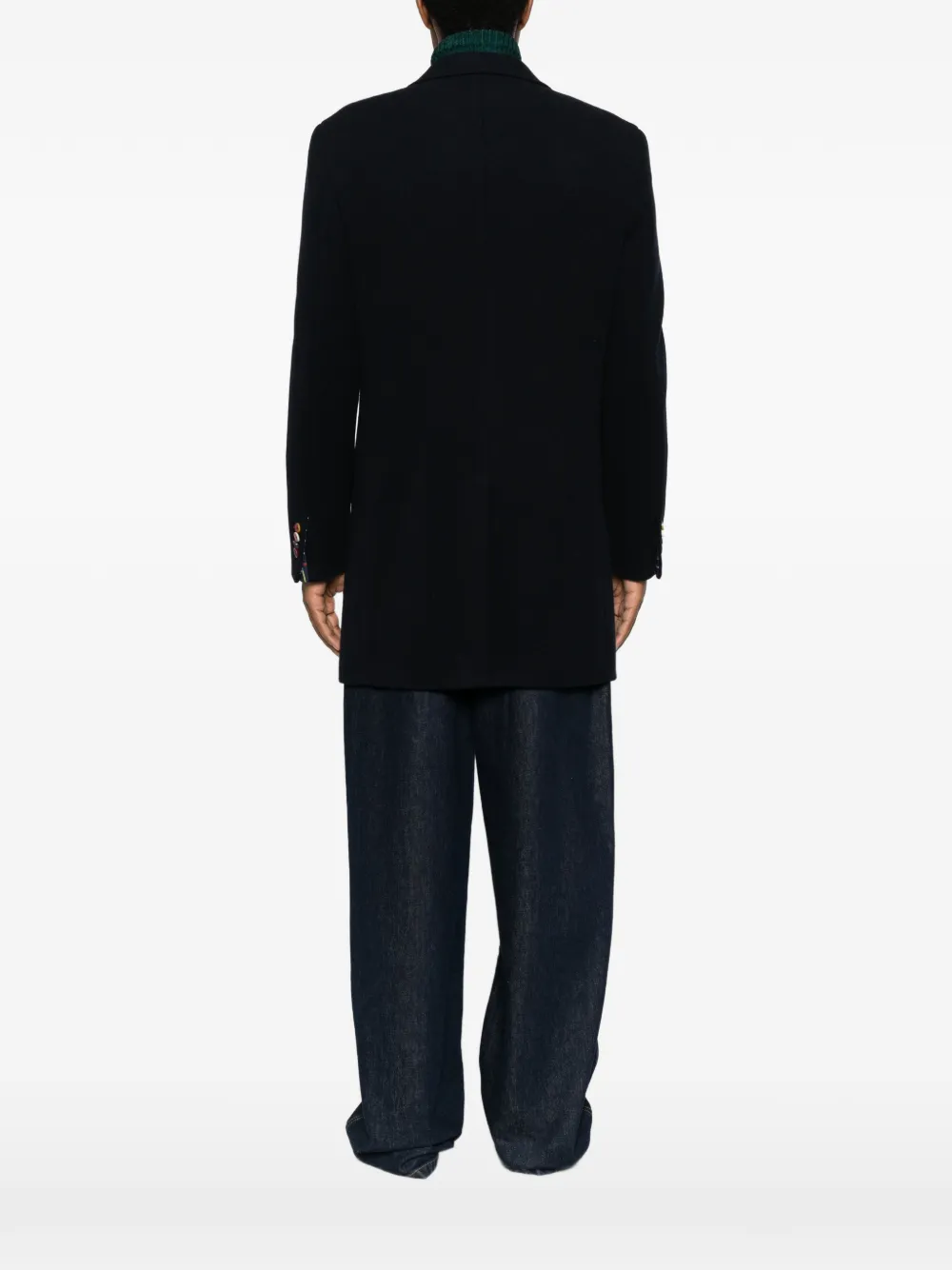Manuel Ritz Slim-fit jas met enkele rij knopen Blauw