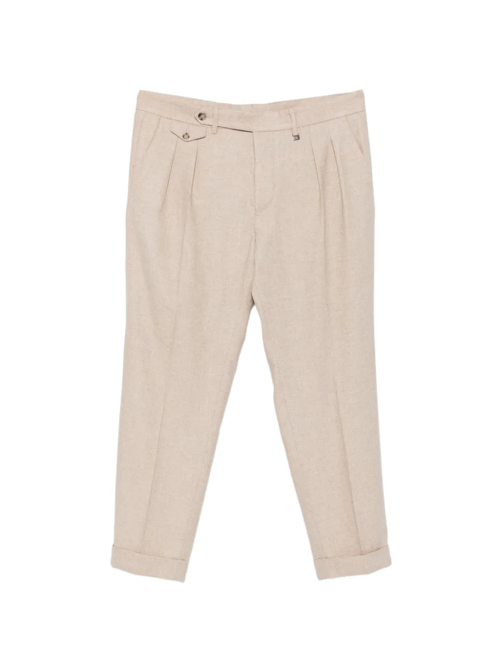 Manuel Ritz Tokyo double-pleat twill trousers | Neutrals | Image 1