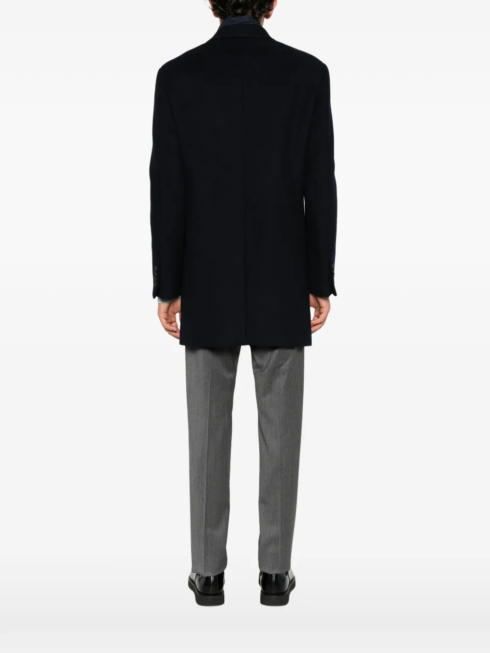 Manuel Ritz removable-bib notched-lapel coat Blauw