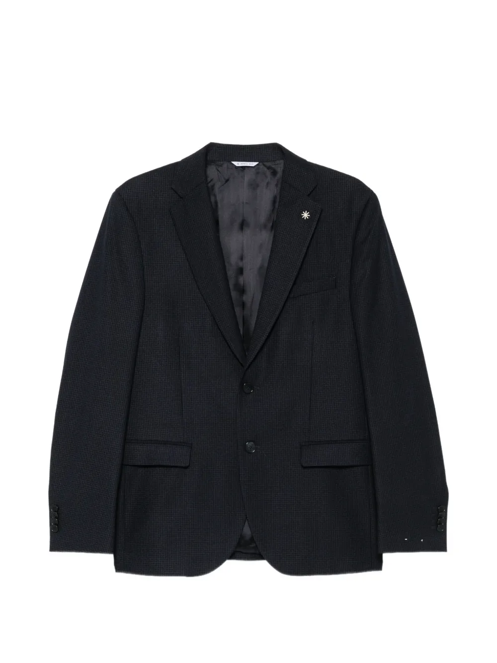 Manuel Ritz check-pattern single-breasted suit | Blue | Image 1