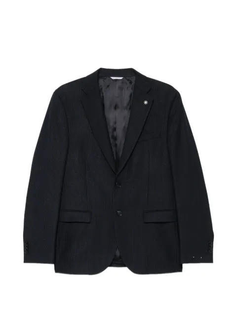 Manuel Ritz check-pattern single-breasted suit