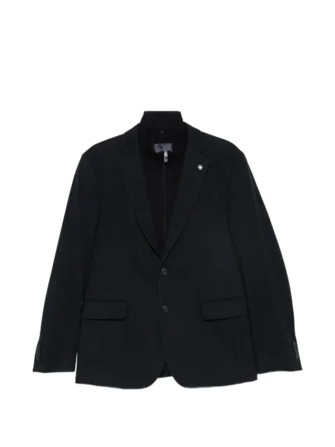 Manuel Ritz stretch flannel-bib blazer