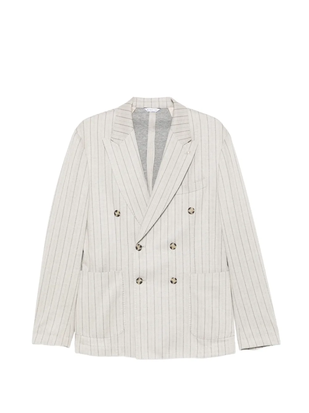 Manuel Ritz double-breasted regimental-stripe blazer | Neutrals | Image 1