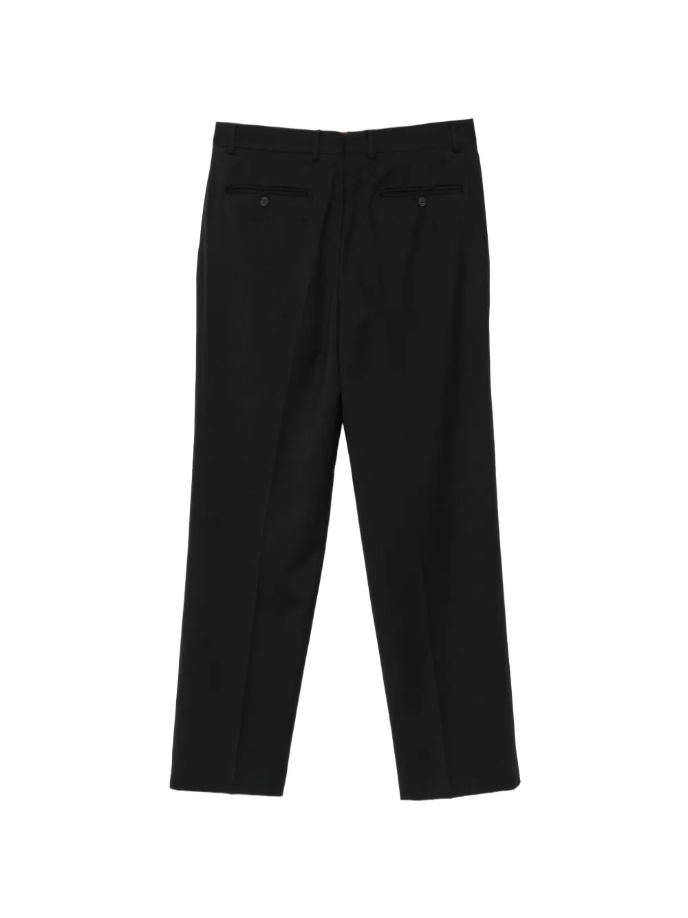 Manuel Ritz pleated straight-leg trousers Zwart