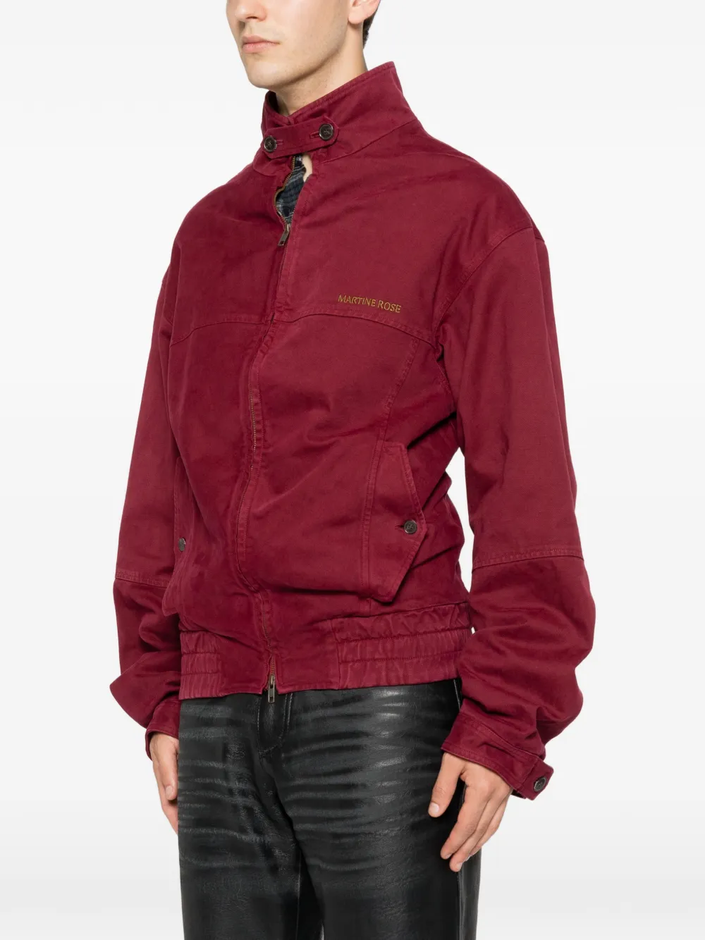 Martine Rose Jack met geborduurd logo Rood