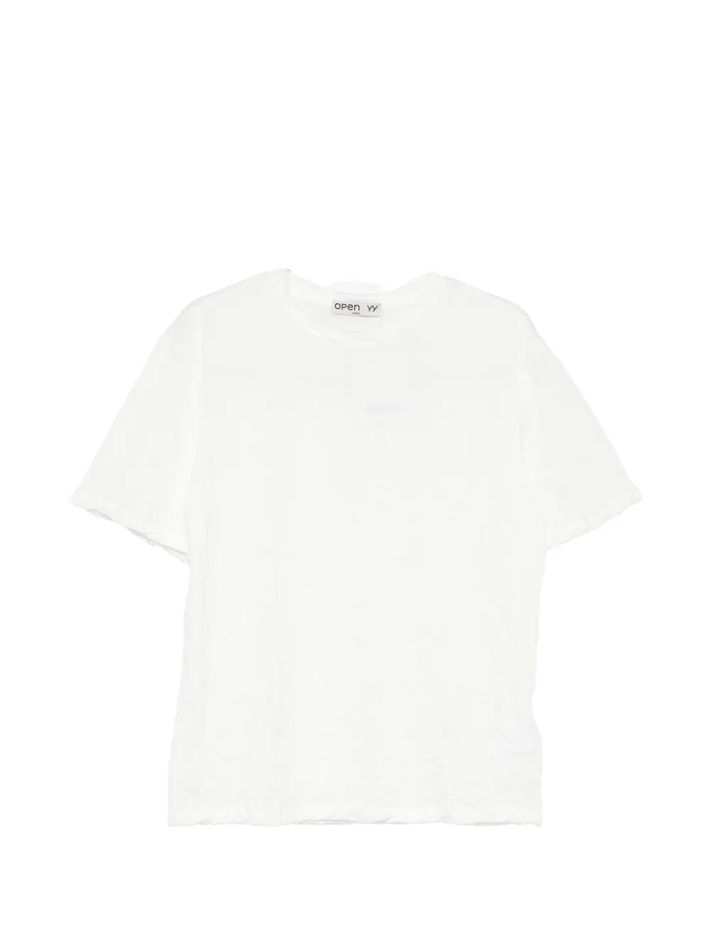 Open Yy Short-sleeve T-shirt In White