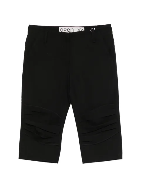 Open YY gathered capri shorts