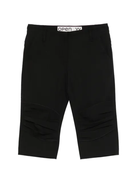 Open YY gathered capri shorts