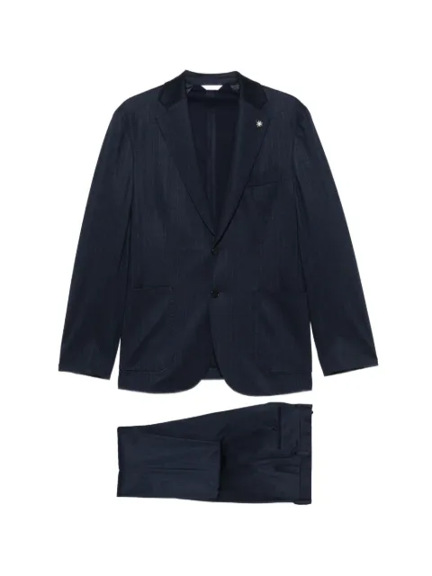 Manuel Ritz pinstripe single-breasted suit