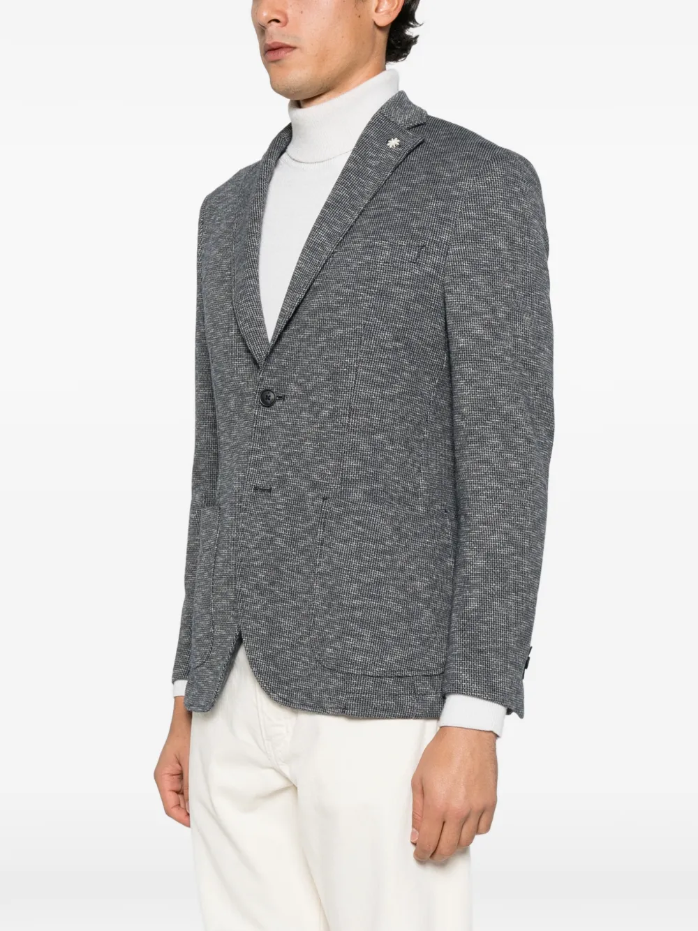 Manuel Ritz patterned blazer Blauw