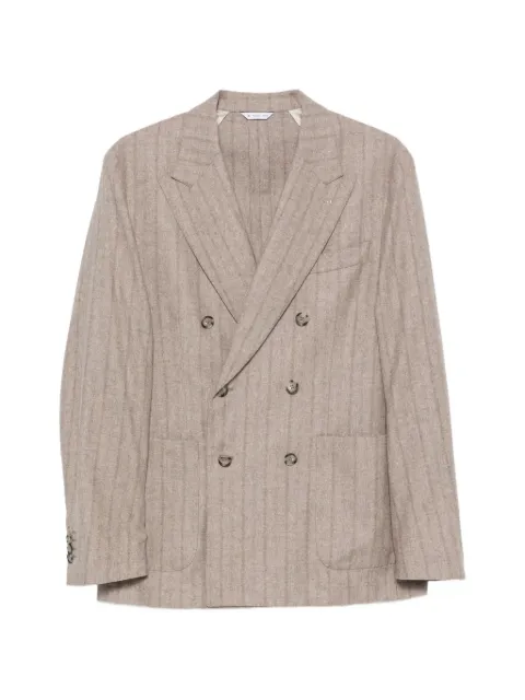 Manuel Ritz costume rayé à boutonnière croisée