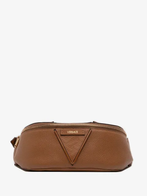 Versace Pre-Owned 2010-2025 Leather V Greca Signature belt bag