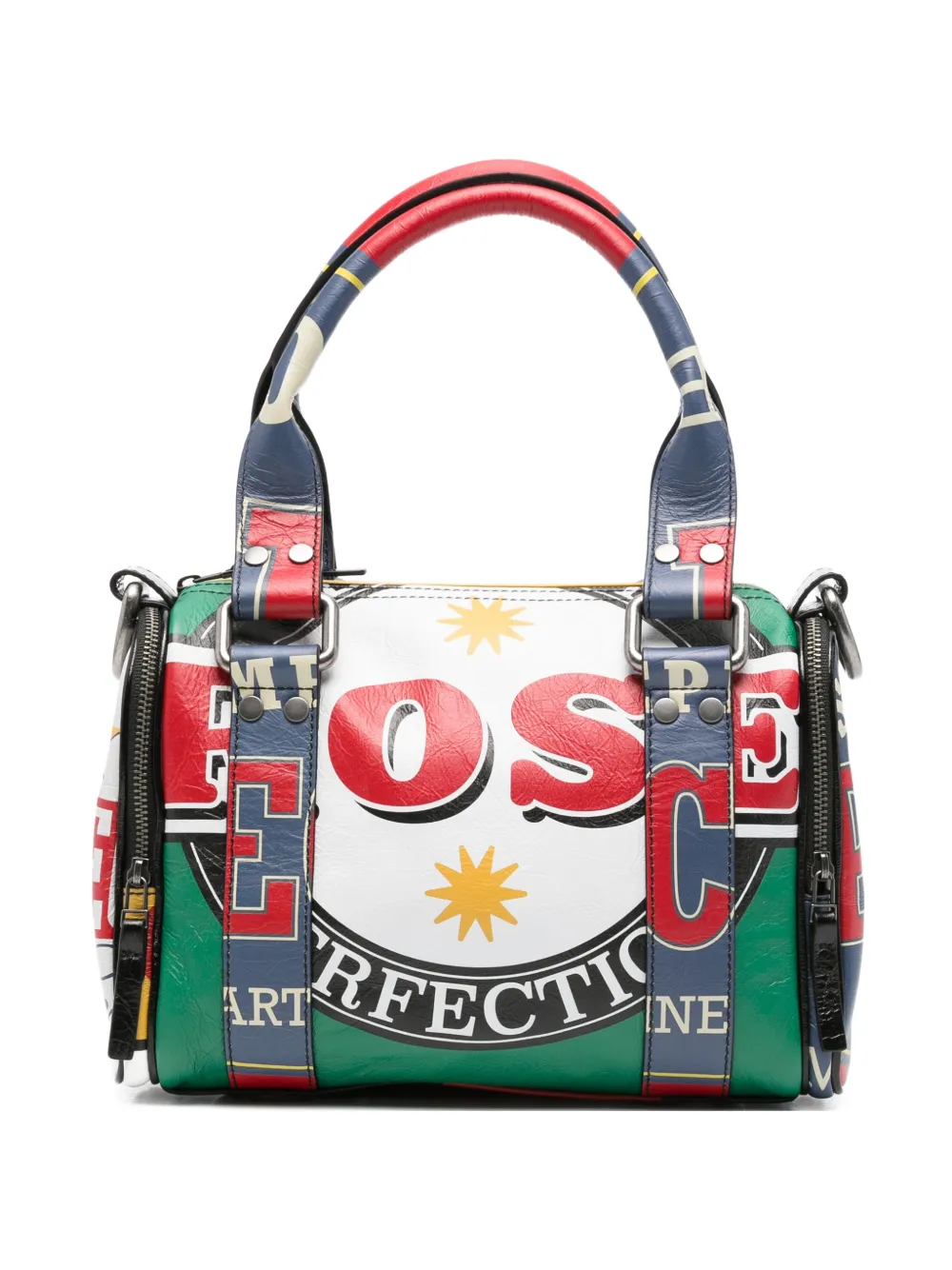 Martine Rose mini Beer Mat graphic-print tote bag - Giallo