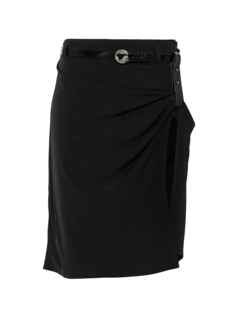 Coperni belted ruched midi skirt