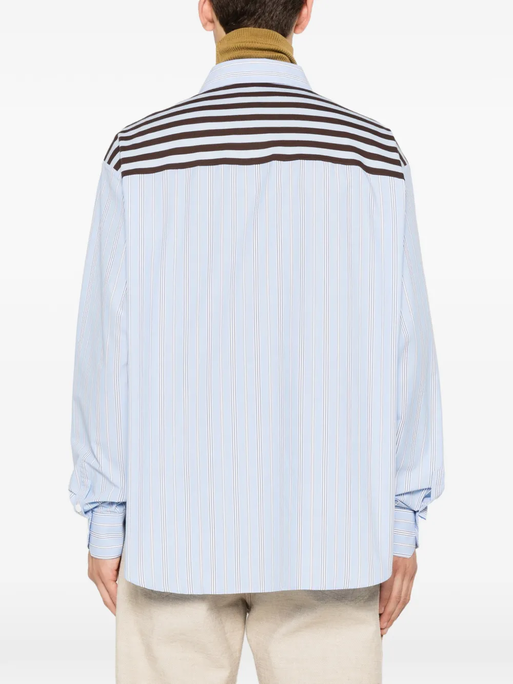 Charles Jeffrey Loverboy Merge gestreept katoenen poloshirt Blauw