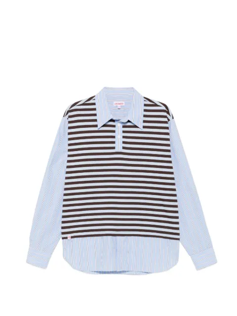 Charles Jeffrey Loverboy Merge striped cotton polo shirt