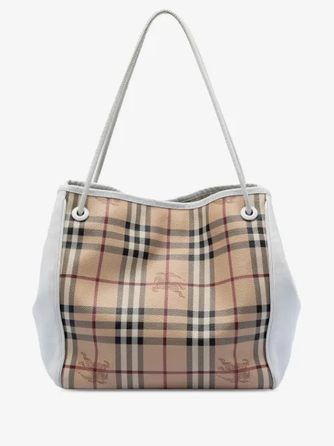 Burberry Pre-Owned маленькая сумка-тоут Canterbury в клетку Haymarket Check (2000-2017 годы)