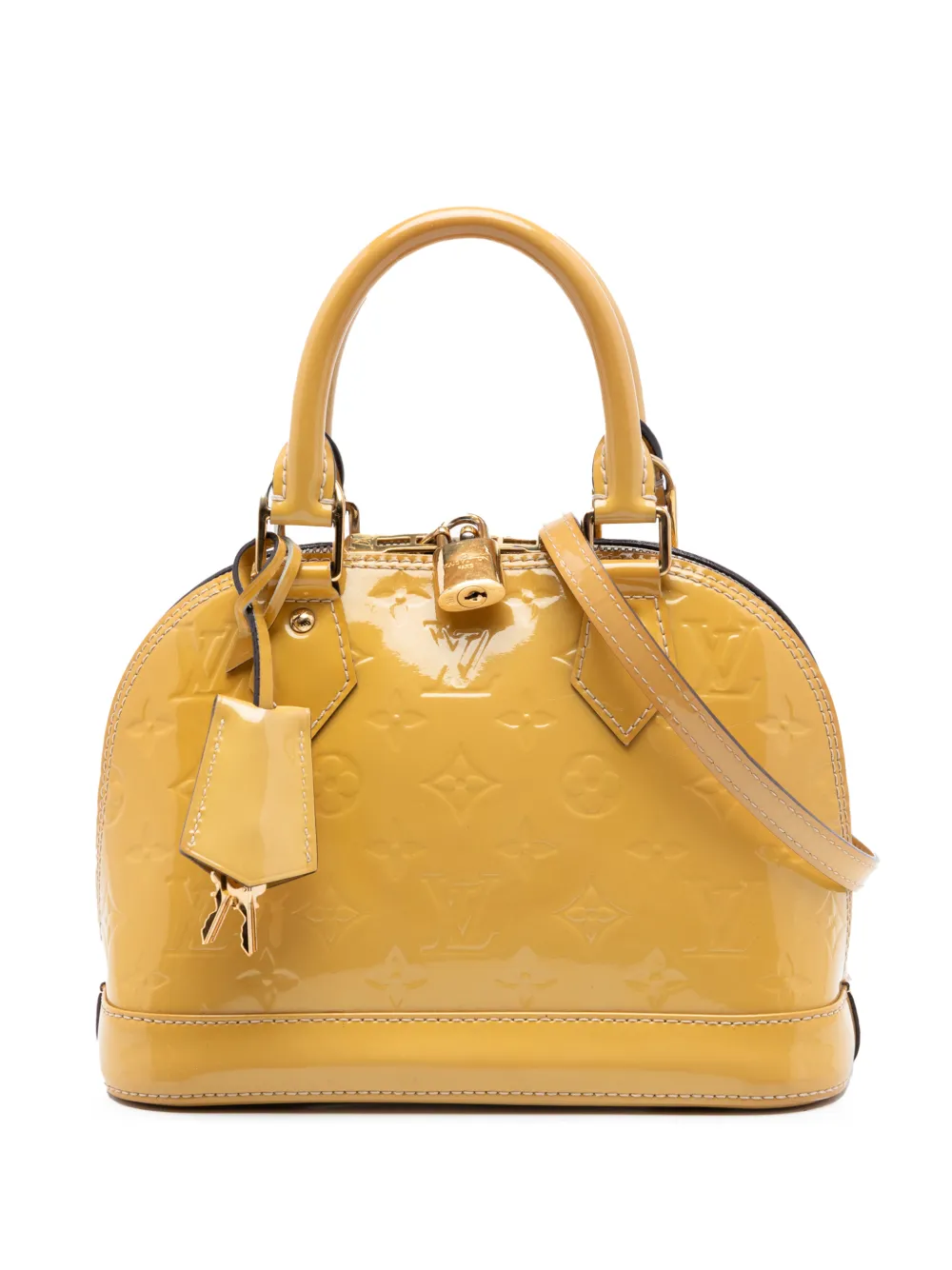 Louis Vuitton Pre-Owned 2018 Monogram Vernis Alma BB satchel - Giallo