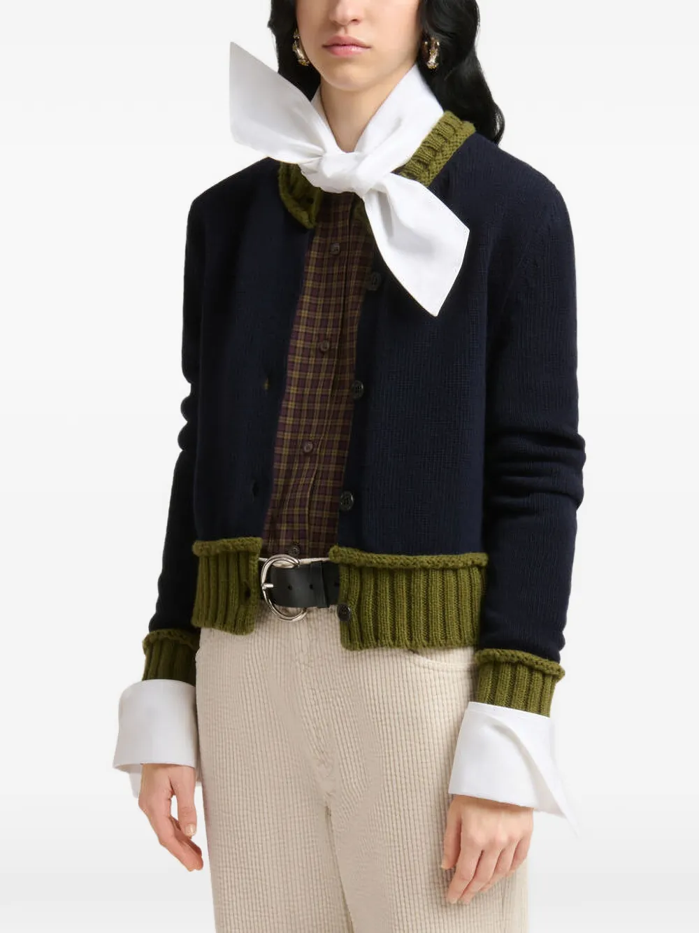 Marni Geribbeld vest Blauw
