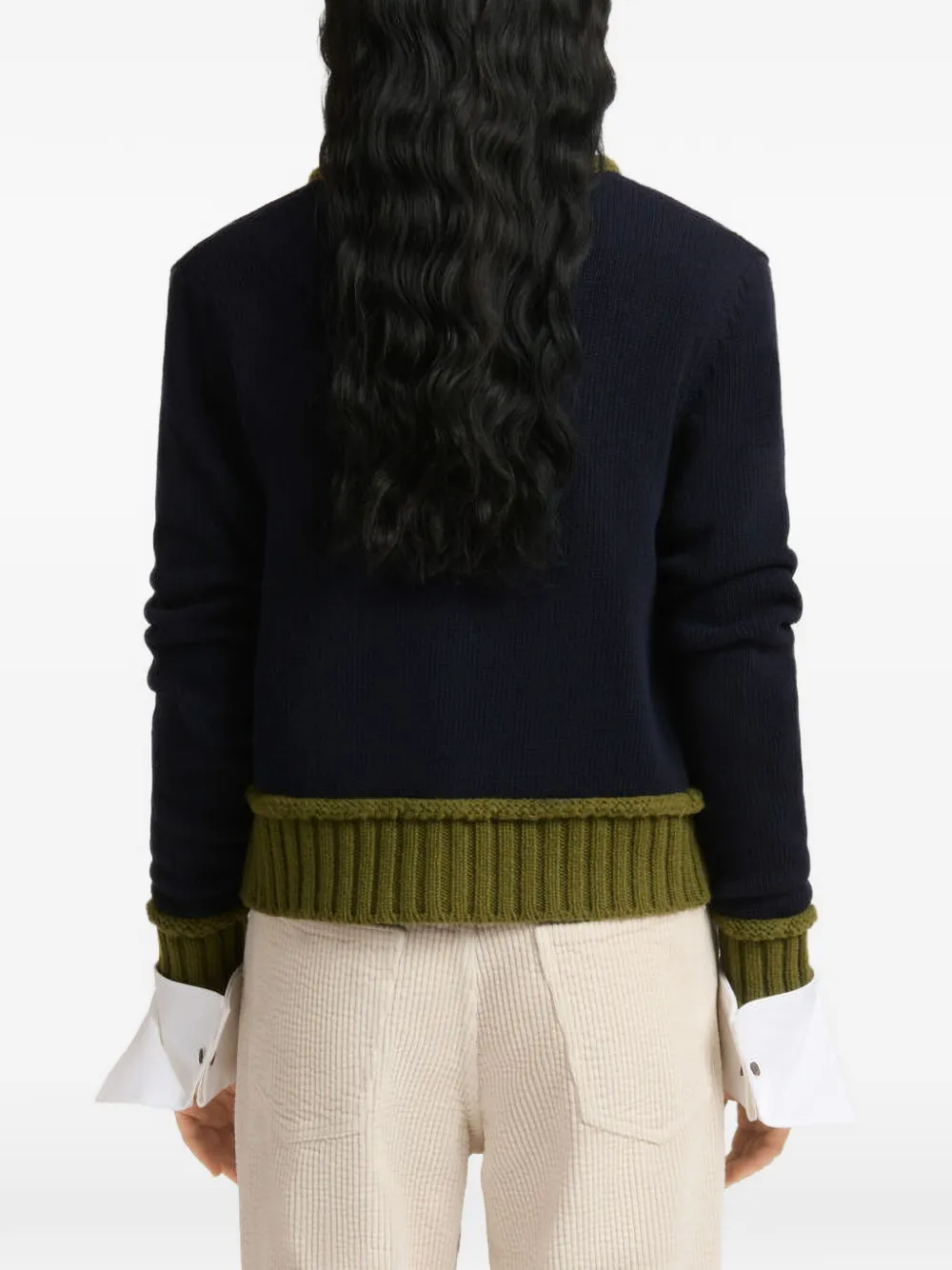 Marni Geribbeld vest Blauw