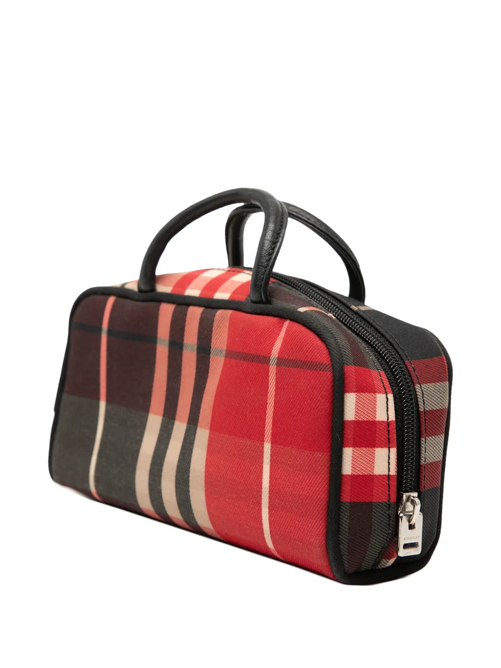 BURBERRY Pre-owned 2000-2017 Mini Exploded Check Canvas Handbag In Red