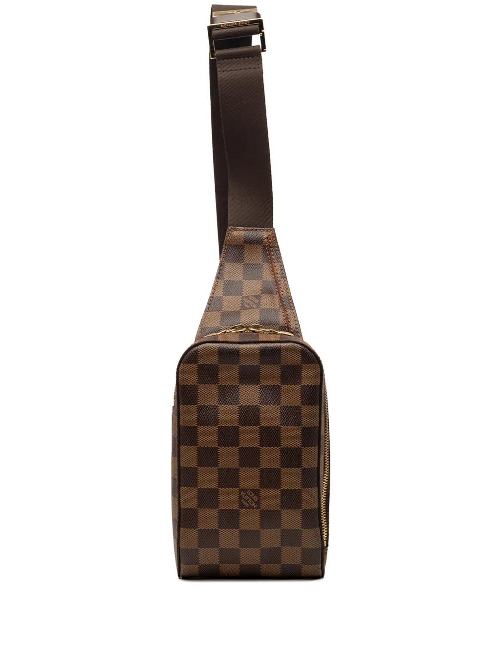 Louis Vuitton Pre-Owned 2004 Damier Ebene Geronimos crossbody bag - Marrone