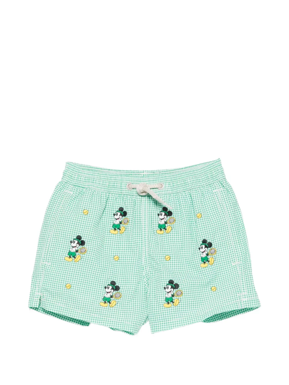 MC2 Saint Barth Kids - Bermuda de praia x Disney Jean xadrez - kids - Poliéster/Poliamida/Poliamida/Elastano - 4 - Verde