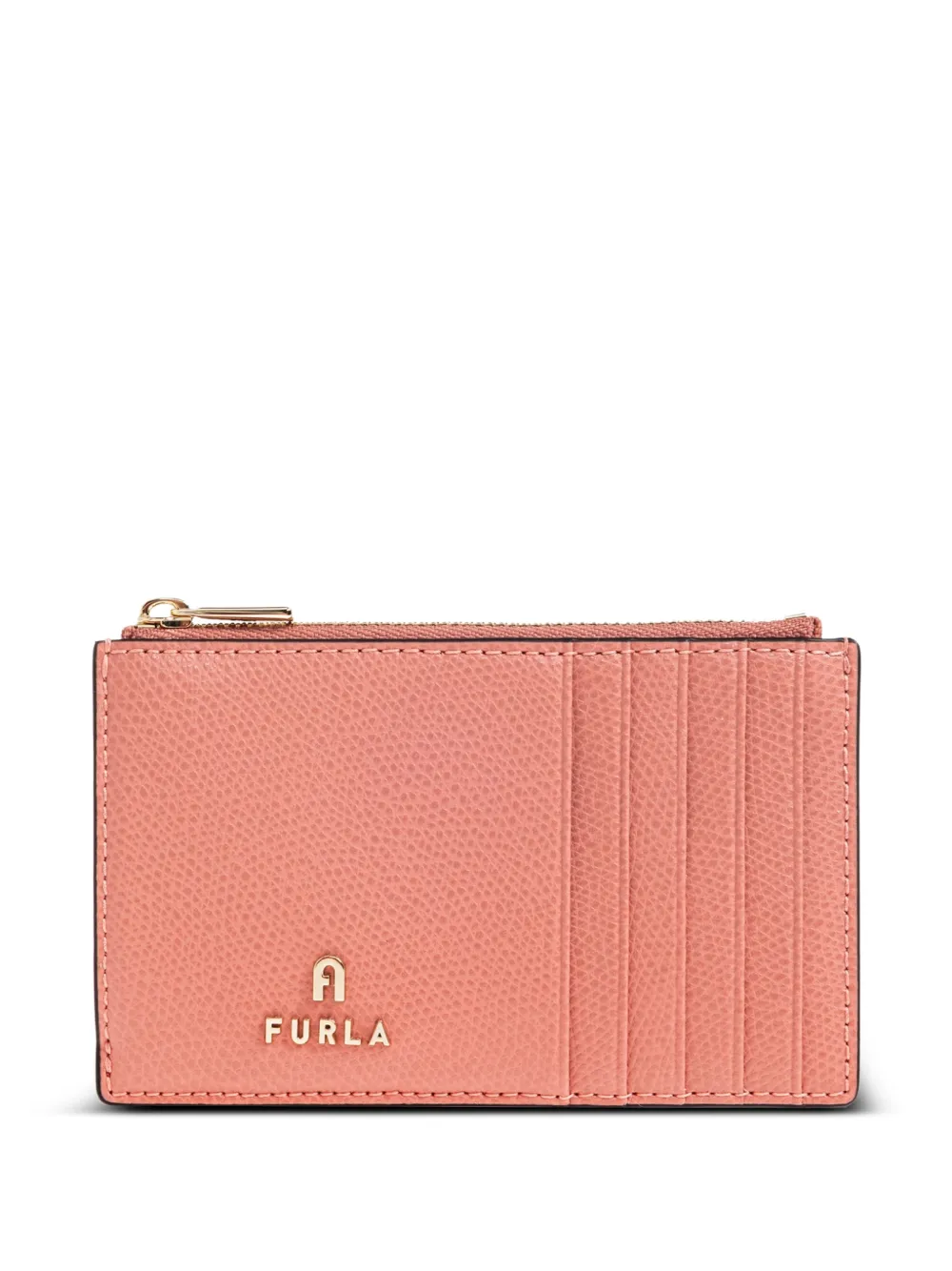 Furla Camelia leather card holder - Rosa
