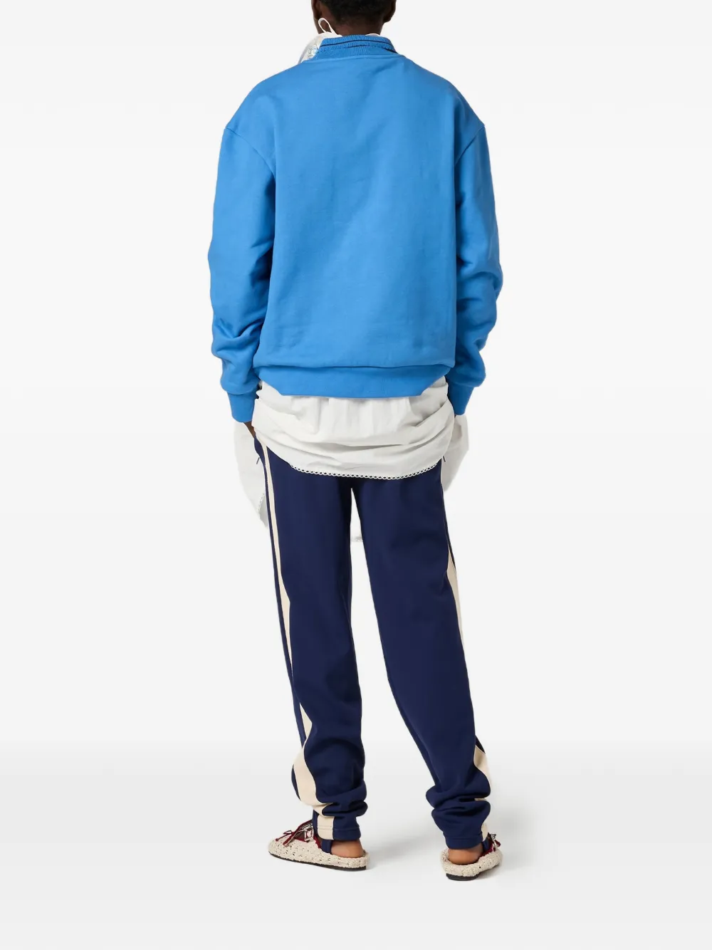 Miu Fleece sweater Blauw